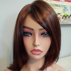 Mono top wig HEIDI by Revlon in 33/32C CHERRY COLA, Dark Auburn w Bright Auburn